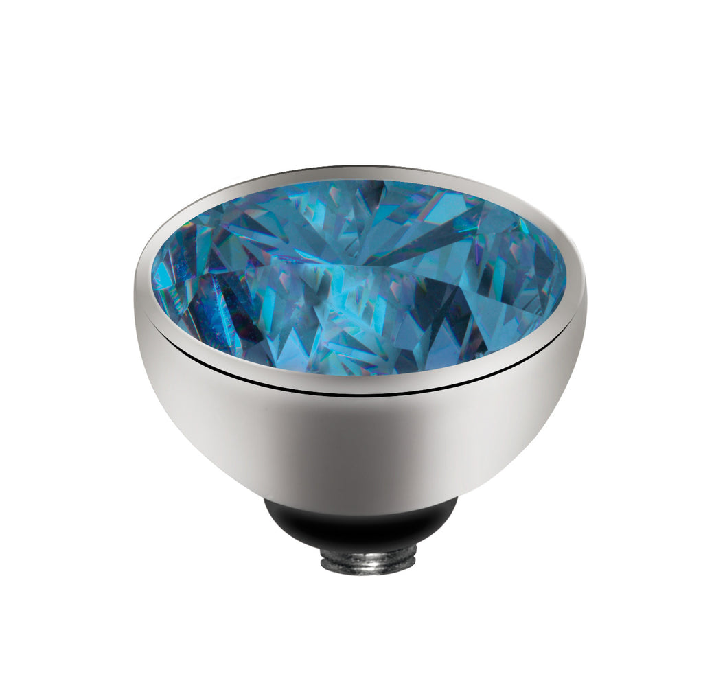 MelanO spinel/ss interchangeable 8mm gem - Ellimonelli