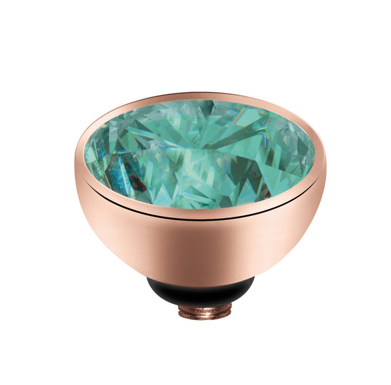 MelanO turquoise/rg interchangeable 6mm gem - Ellimonelli
