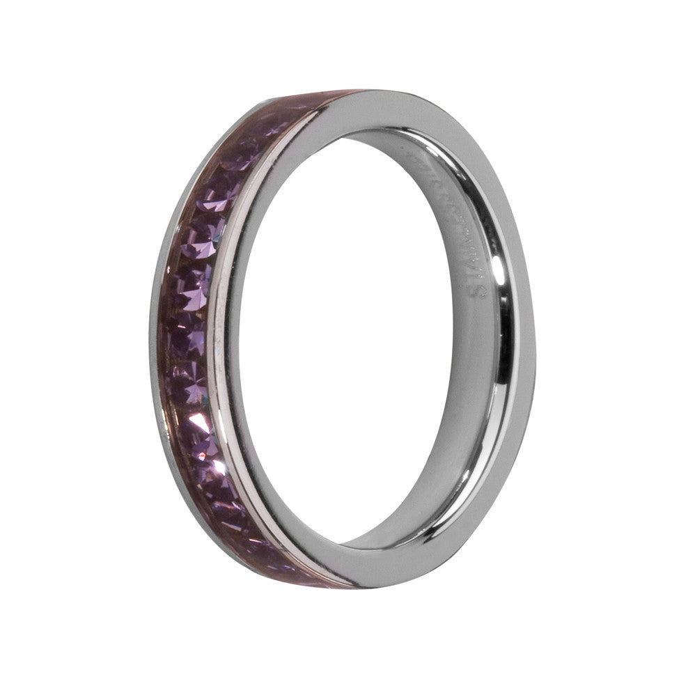 MelanO tanzanite/stainless steel lined jewel ring - Ellimonelli