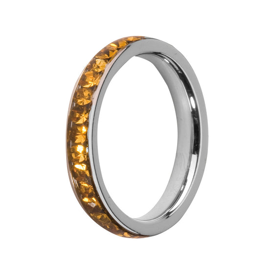 MelanO topaz/stainless steel lined jewel ring - Ellimonelli
