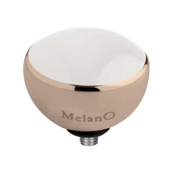 MelanO white resin/rg interchangeable 6mm gem - Ellimonelli 