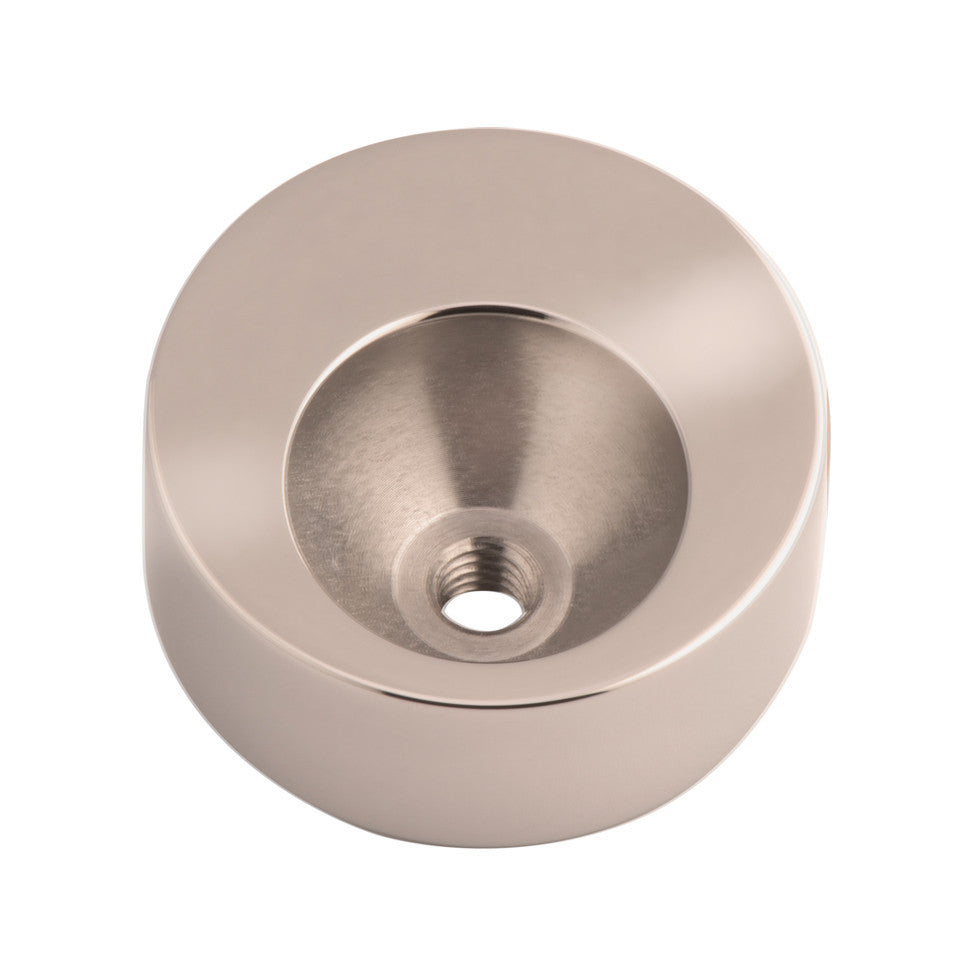MelanO stainless steel 16mm plain round pendant - Ellimonelli
