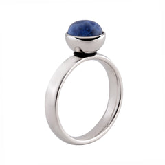 MelanO Plain Bevelled Ring SS Ellimonelli