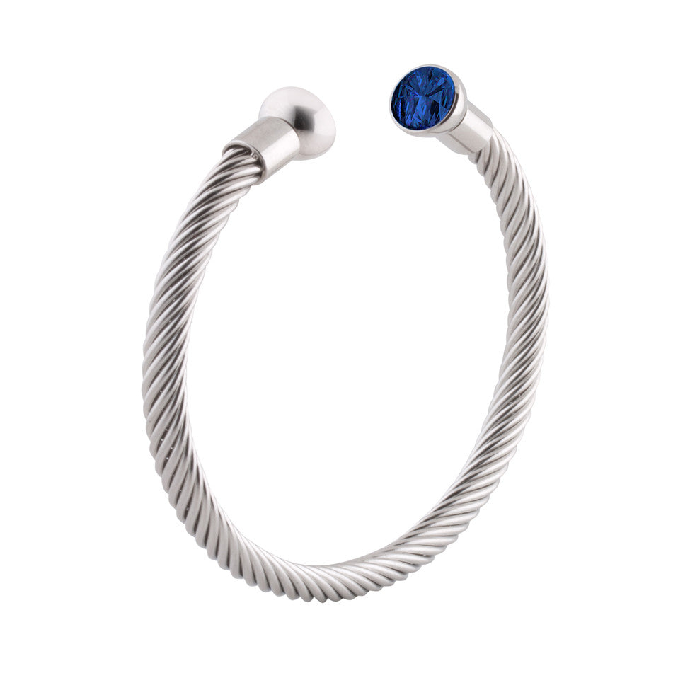 Steel shop rope bracelet