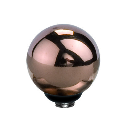 MelanO rose gold interchangeable 8mm sphere gem - Ellimonelli