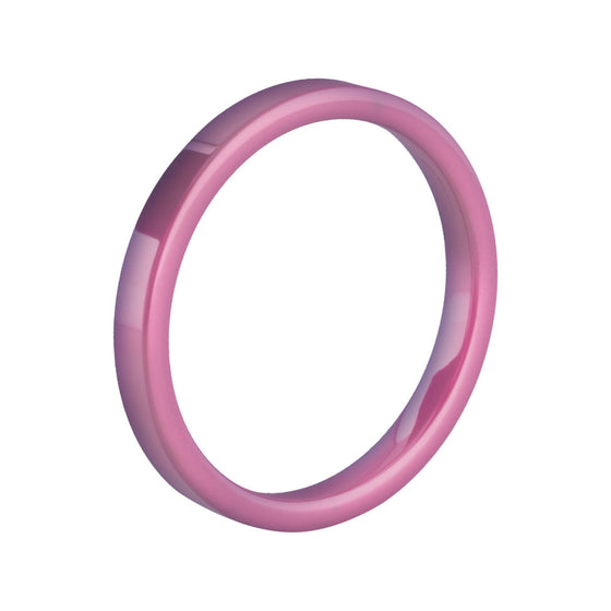 MelanO pink flat ceramic ring - Ellimonelli