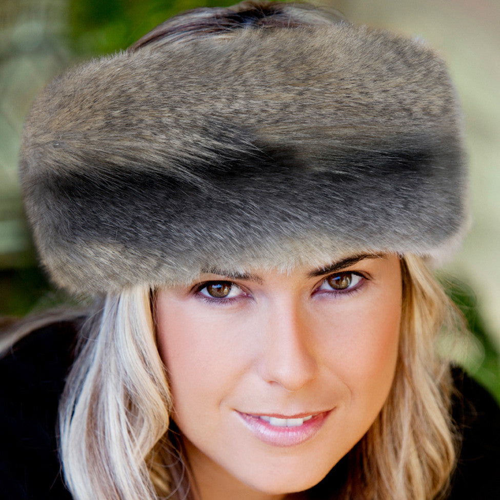 Faux Fur Headwarmer Wolf