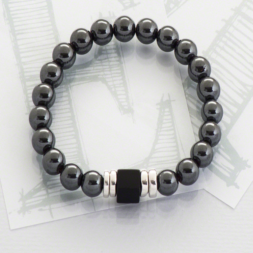 Black Onyx Round Crystal Bracelet | Buy Online Crystal Stone Bracelets —  Vastustoreonline