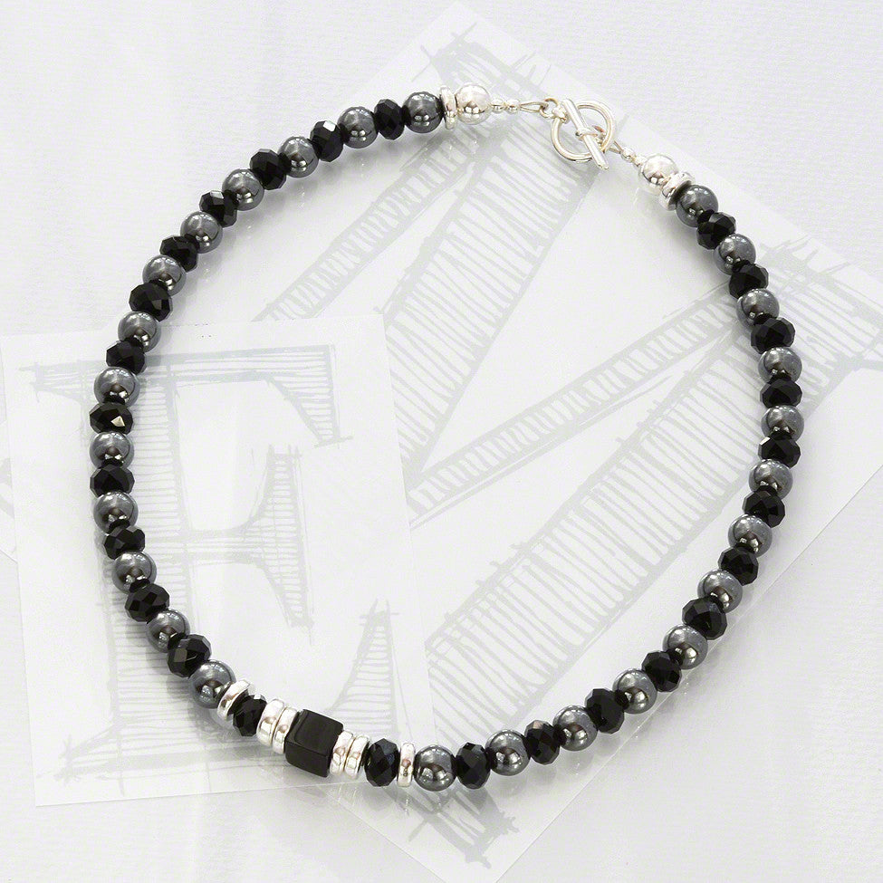 Black crystal jewelry outlet