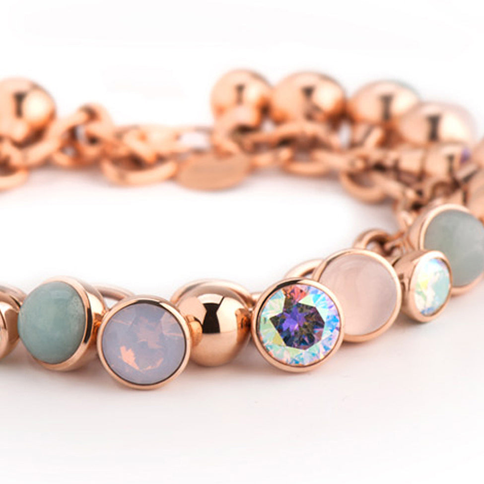 MelanO rose gold 26 collector charm bracelet - Ellimonelli