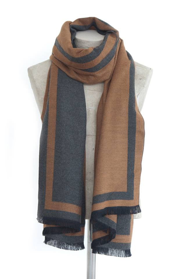 Tutti Luxurious Wrap – Grey/Tan